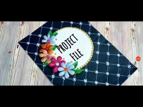 Decorating project file with black chart paper 😍 - YouTube