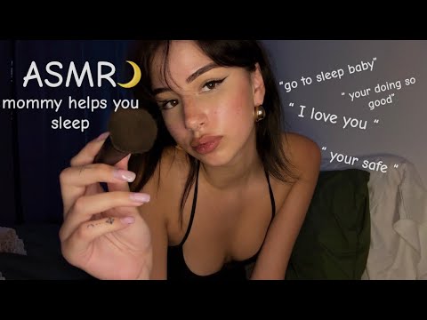 Mom helps you sleep roleplay ASMR Sleep Aid 🌙 Tucking You In & Soothing Triggers