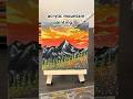 Beautiful mountain painting on mini canvas | landscape art #mountains #painting #acrylicpainting