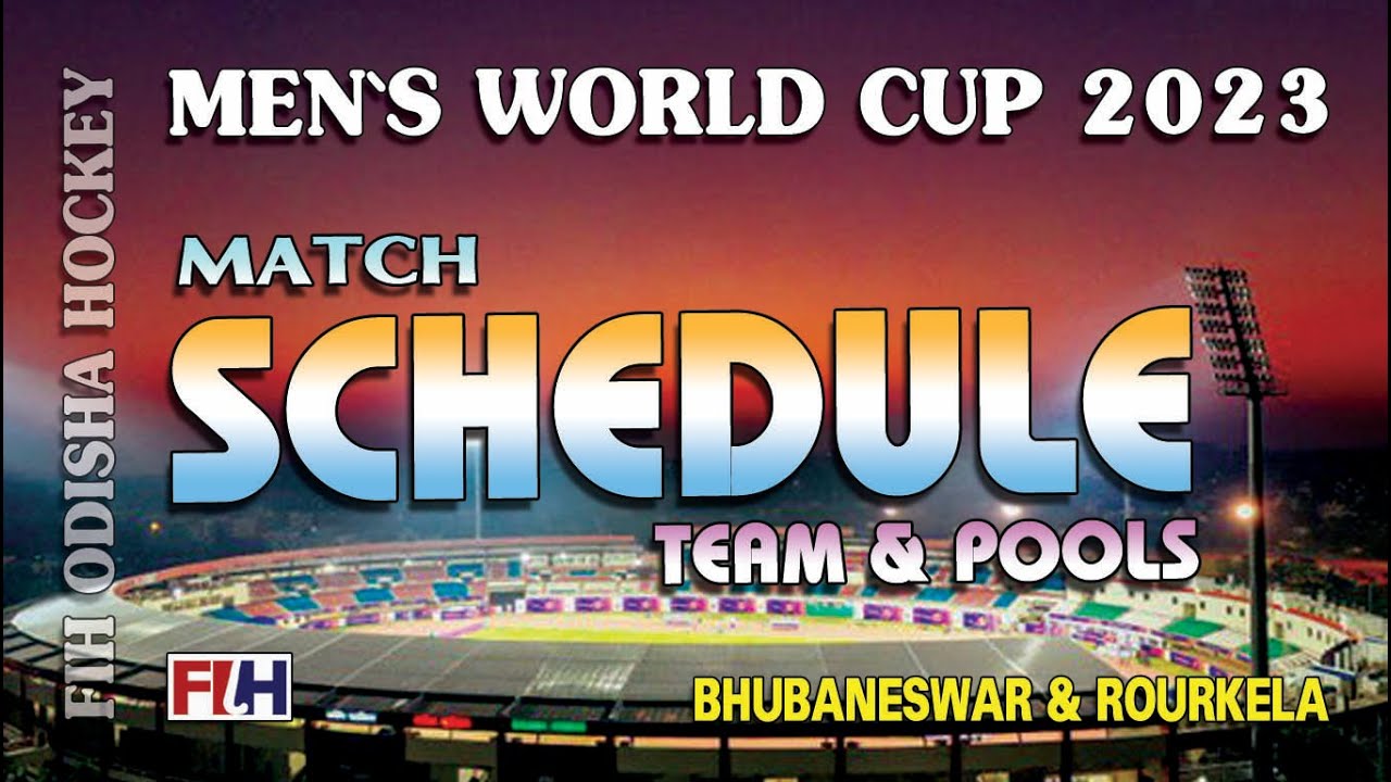 FIH Odisha Hockey Men's World Cup 2023 Bhubaneswar - Rourkela: Pools  revealed!