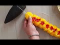 Simple and easy way to string flower | Garland Making At Home|Sevanthi Flower Mala