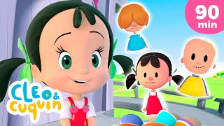 Finger Family with balloons and more Nursery Rhymes by Cleo and Cuquin | Children Songs