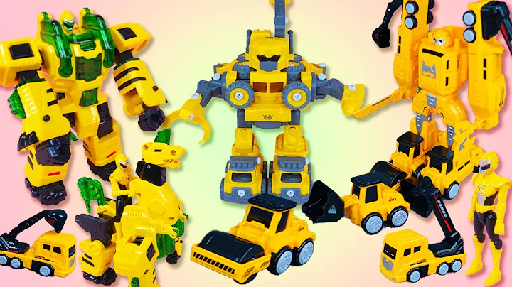 Unboxing ASMR: 3 Super Cool Transforming Yellow Robots | Review Toys