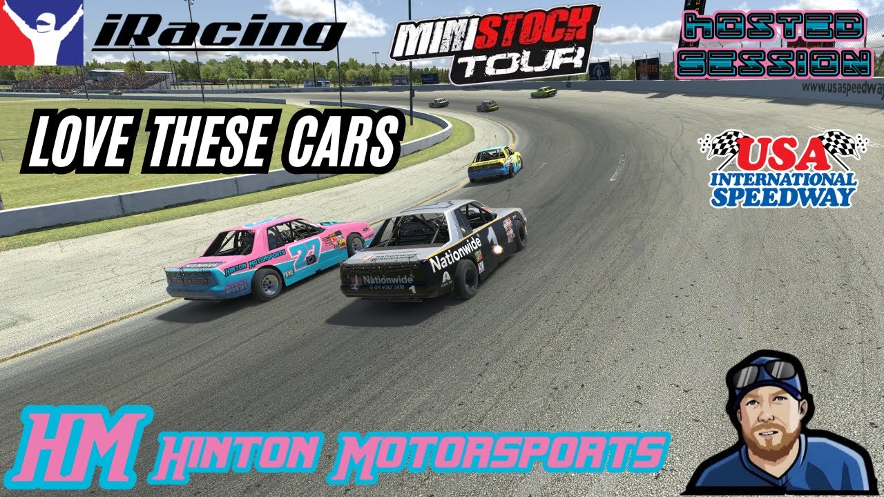 iRacing Hosted Race Mini Stocks At USA Speedway - Love these cars - YouTube