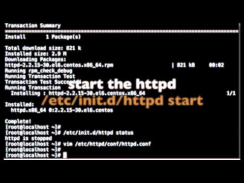 how to install configure apache httpd webserver on centos,rhel5