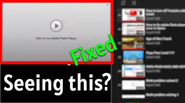 How to fix adobe flash player error in Opera