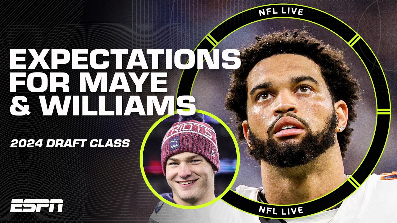 Who is the BEST QB from the 2024 draft? 👀 Drake Maye, Caleb Williams or Jayden Daniels? | NFL Live