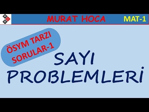 Sayı Problemleri (ÖSYM TARZI SORULAR-1)