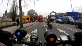 1000w 48v electric bike keeping up with traffic GoPro 4