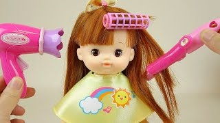 Baby Doll Hair cut & Hair wave with drier toys
