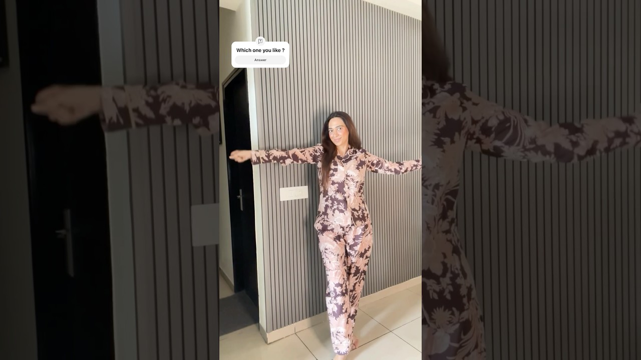 Aesthetic cotton and satin night suits 