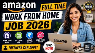 Amazon WORK FROM HOME JOB 2026 | data entry jobs work from home