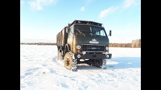 Запуск Маз-509 зимой.Обзор ТЕСТ-ДРАЙВ легендарного грузовика!