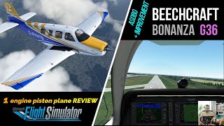 MSFS2020 • Beechcraft Bonanza G36 + FREE Improvement MOD • обзор самолётов • free plane review • L1P