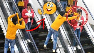 Varmala Prank on Cute Girls Escalator || EPIC REACTIONS || ESCALATOR PRANK