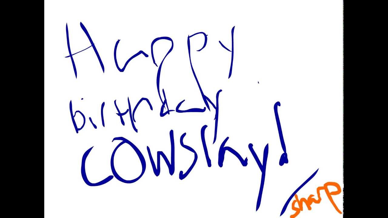 Happy birthday, Cowslay! /Sharp