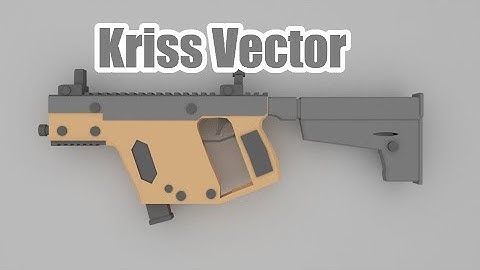 Low Poly Kriss-Vector [Blender]