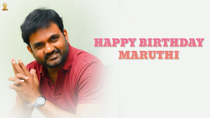Director Maruthi Birthday Special Video | #HBDMaruthi | Suresh Productions