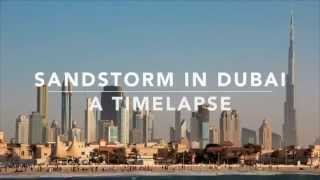 Sandstorm in Dubai Timelaps