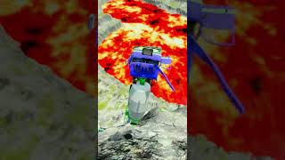 Mixer Cement Truck vs Giant Lava Pit – BeamNG.drive 005