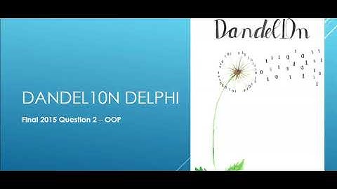 Final 2015 Question 2 - OOP