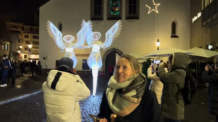 Zurich Walk “Lucy” Christmas Lights November 20, 2025 ✨ Swiss 4K Walking Tour on Bahnhofstrasse 🇨🇭