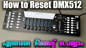 How to reset DMX 512 | DMX512 Program delete | Radiare Lightings