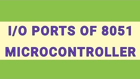 Describe Input/Output ports of 8051 Microcontroller/in Telugu//diploma/B.tech/ECE//Suma study centre