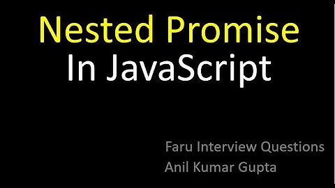 promise chaining javascript | nested promises with example in Hindi