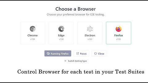 Taking Control: How to Specify Browser Environments in Cypress Tests! #Cypress #BrowserControl