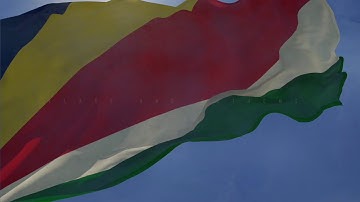 Waving Flag and National Anthem of the Seychelles