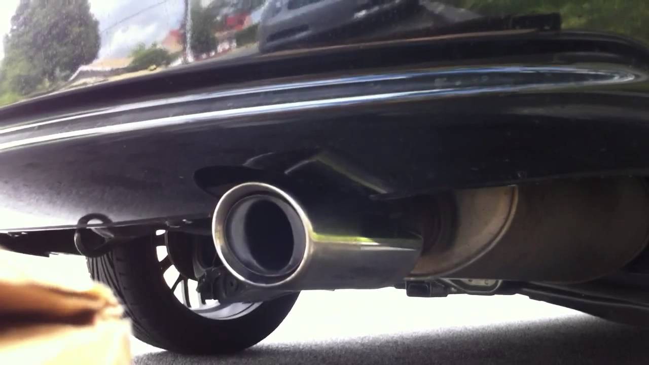 2009 Honda Civic Si Exhaust on 2012 Civic LX Coupe - YouTube
