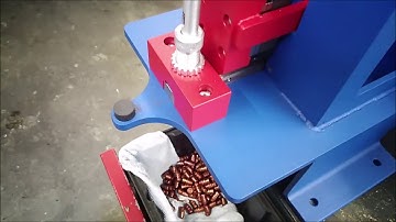 Bullet nose down collator for auto Lee bullet sizer