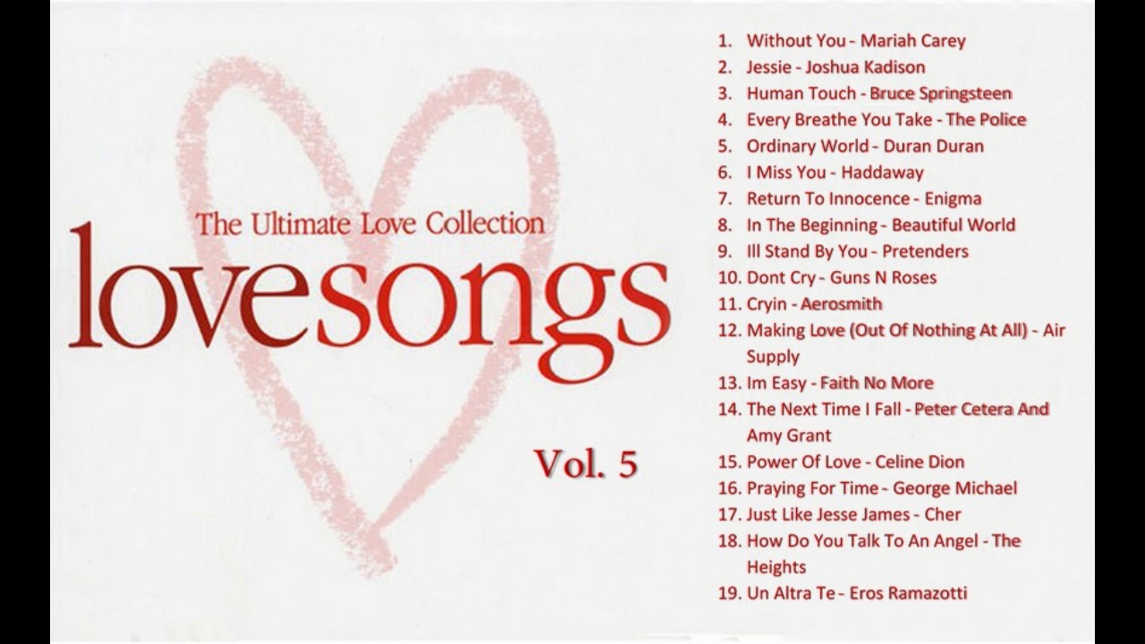 The Ultimate Love Songs Collection Vol 05 - YouTube