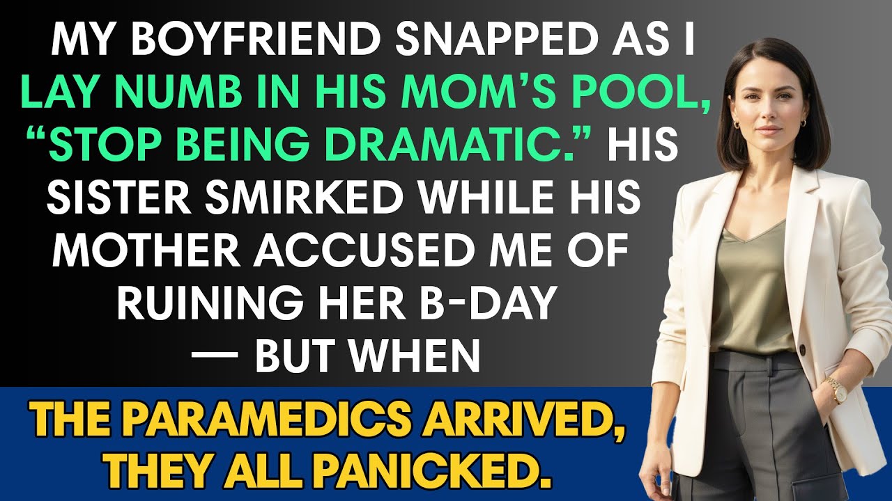 My Boyfriend Snapped As I Lay Numb In His Mom’s Pool, “Stop Being Dramatic.” His...