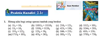 KSSM Matematik Tingkatan 4 Bab 2 praktis kendiri 2.1c no1 Asas Nombor chapter 2 form 4 buku teks