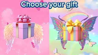 Choose your gift😍💝🌈💝#pinkandrainbow #2giftboxchallenge💝🌈🌈#pickonekickone #wouldyourather