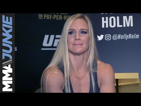 Holly Holm full media scrum from Detroit at UFC 218