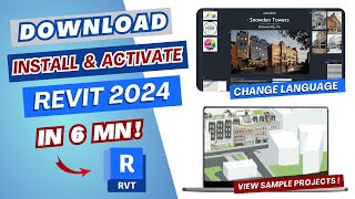 Download, Install and Activate Revit 2024 for free l Step by step Tutorial l Explore New Features