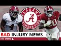 Alabama Football Injury News On Qua Russaw & Jah-Marien Latham + Ty Simpson & Kadyn Proctor Honors