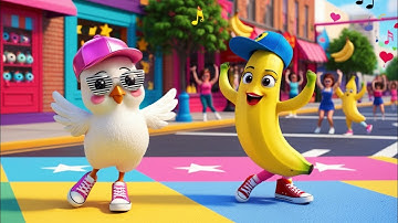 Chicken Banana Chicken Banana Song | Funny Dance Song #nurseryrhymes #chickenbanana #chicken #banana
