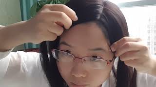 How to install human hair toppers for thin hair, Mono perimeter with skin/pu