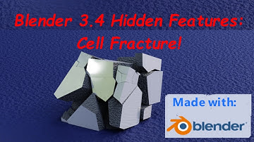 Blender 3.4 Hidden Features: Cell Fracture!!!!!!
