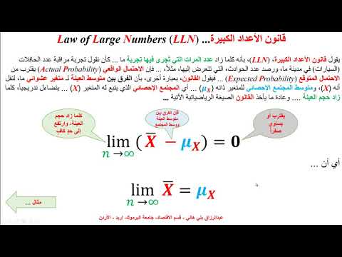 فيديو: ما هو قانون الأعداد الكبيرة الضعيف؟