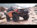 Hb r1001 bronco 110 fullscale rc car 4wd offroad rock crawler with led light rtr rc toy