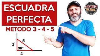 ESCUADRA PERFECTA EN CARPINTERIA // METODO 3 4 5