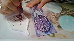 Je confectionne un marque page diamonds painting de A à Z avec encollage