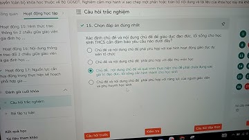 Bài tập trắc nghiệm đánh giá cuối khoá module 8 (30 câu)
