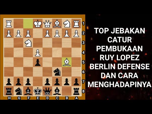 Ruy Lopez - Berlin Defense ⎸Chess Openings in 2023