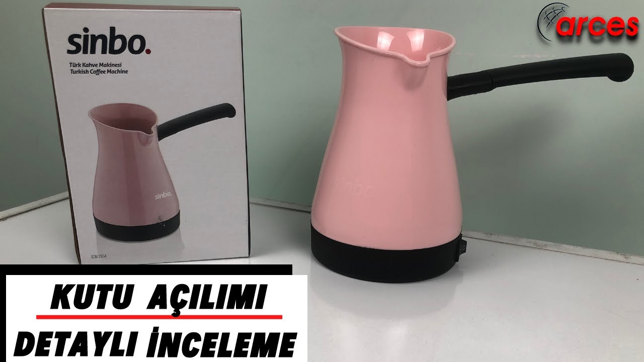 Sinbo SCM-2954 Elektrikli Cezve Pembe ☕ Türk kahve makinesi ✔️ kutu açılışı  ❗ Kutuda ne var ? 📦 - YouTube
